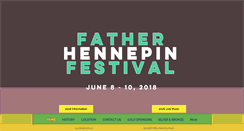 Desktop Screenshot of fatherhennepinfestival.com
